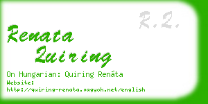 renata quiring business card