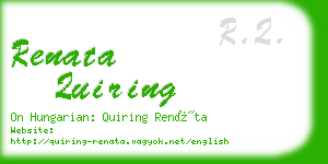 renata quiring business card